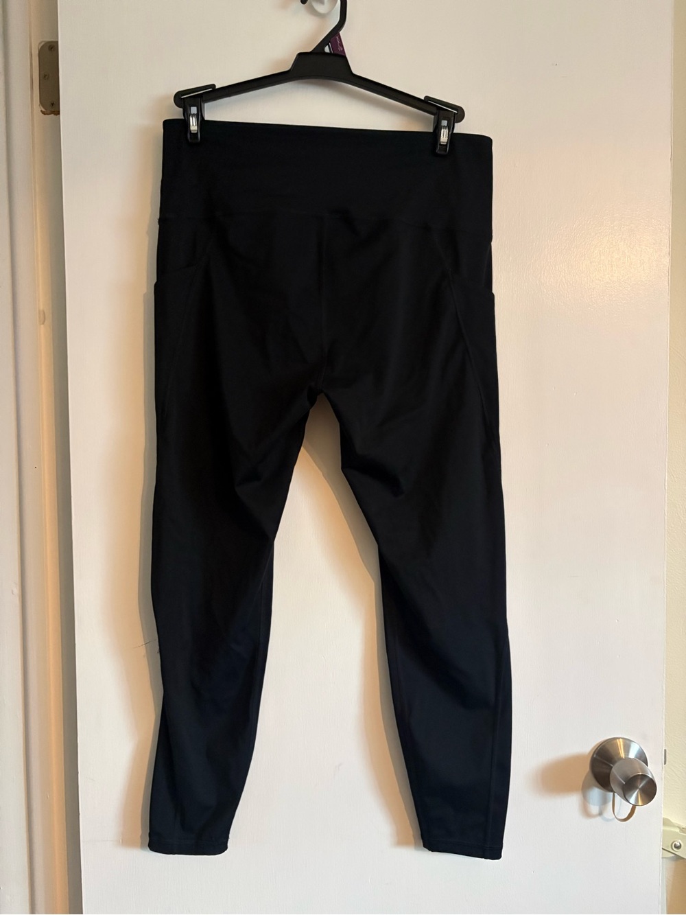 ododos Black Leggings with Pockets- XL